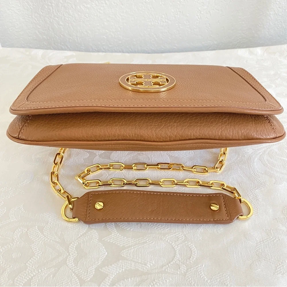 Tory Burch chain strap logo flap bag